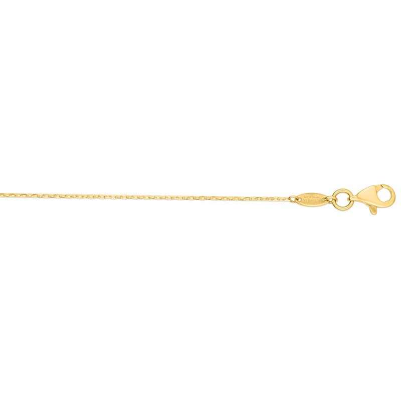 Polished Horn Necklace in 14K Yellow Gold