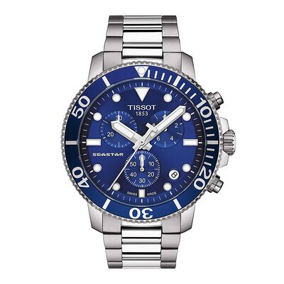 Seastar 1000 Blue Chronograph Men's Watch