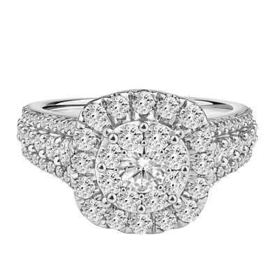 Diamond Engagement Ring in 18K White Gold ( 2 ct. tw.)