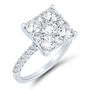 Lab Grown Diamond Composite Engagement Ring Set in 10K White Gold &#40;3 ct. tw.&#41;