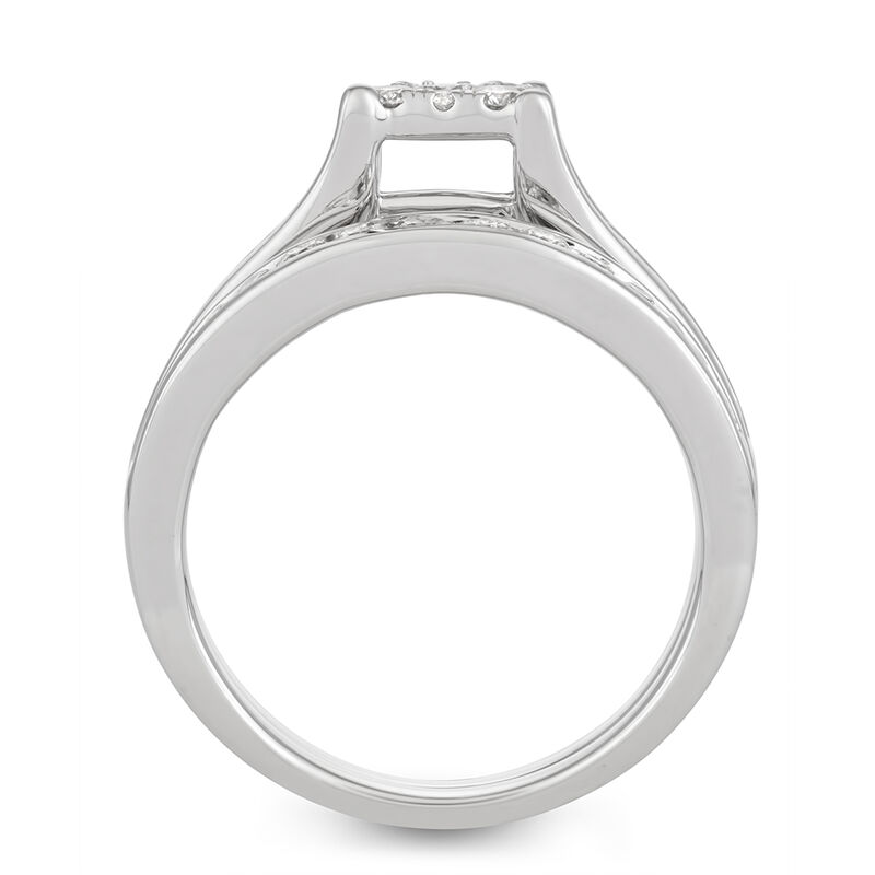 Princess-Cut Diamond Bridal Set in 14K White Gold &#40;1 ct. tw.&#41;