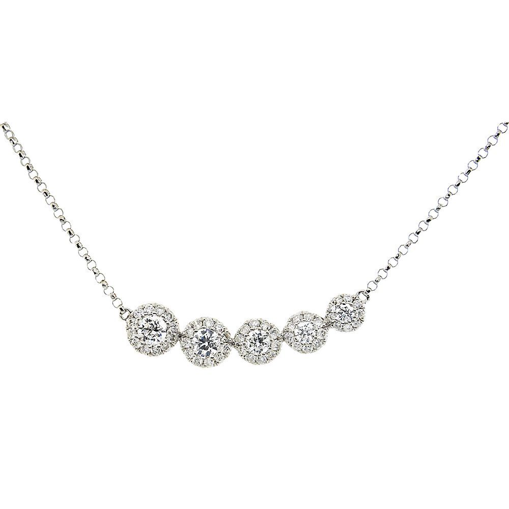 Diamond Station Necklace 0.50ct - Dahlia – Monroe Yorke Diamonds