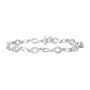Diamond Marquise-Link Bracelet in Sterling Silver &#40;3/8 ct. tw.&#41;
