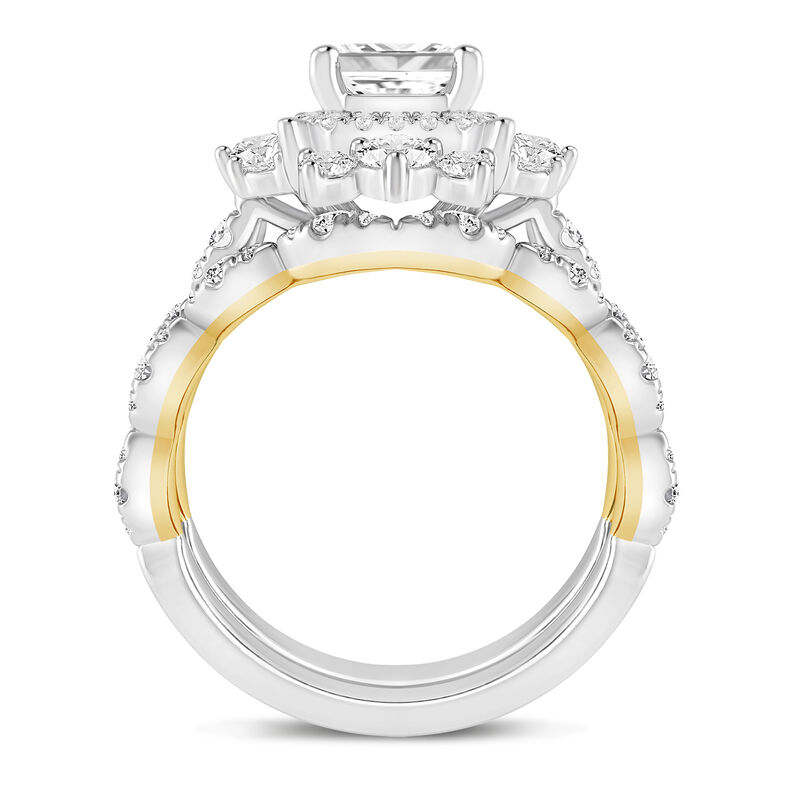 Sophia Lab Grown Diamond Emerald-Cut Engagement Ring Set in 14K Gold &#40;2 ct. tw.&#41;