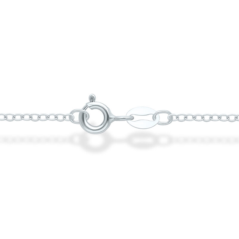 Diamond Interlocking Heart Necklace in Sterling Silver (1/10 ct. tw.)