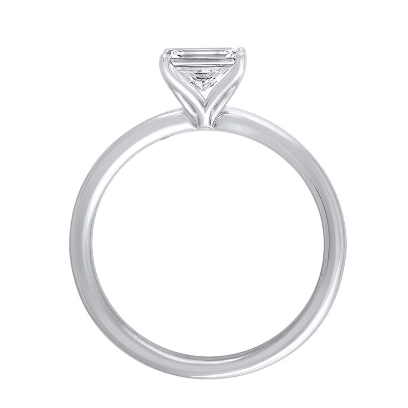 lab grown diamond princess-cut solitaire engagement ring in 14k white gold &#40;1 ct.&#41;