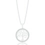 1/8 ct. tw. Diamond Tree Medallion Pendant in Sterling Silver