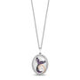 Ariel Mermaid Tail Diamond Pendant in Sterling Silver and 10K Rose Gold &#40;1/6 ct. tw.&#41;