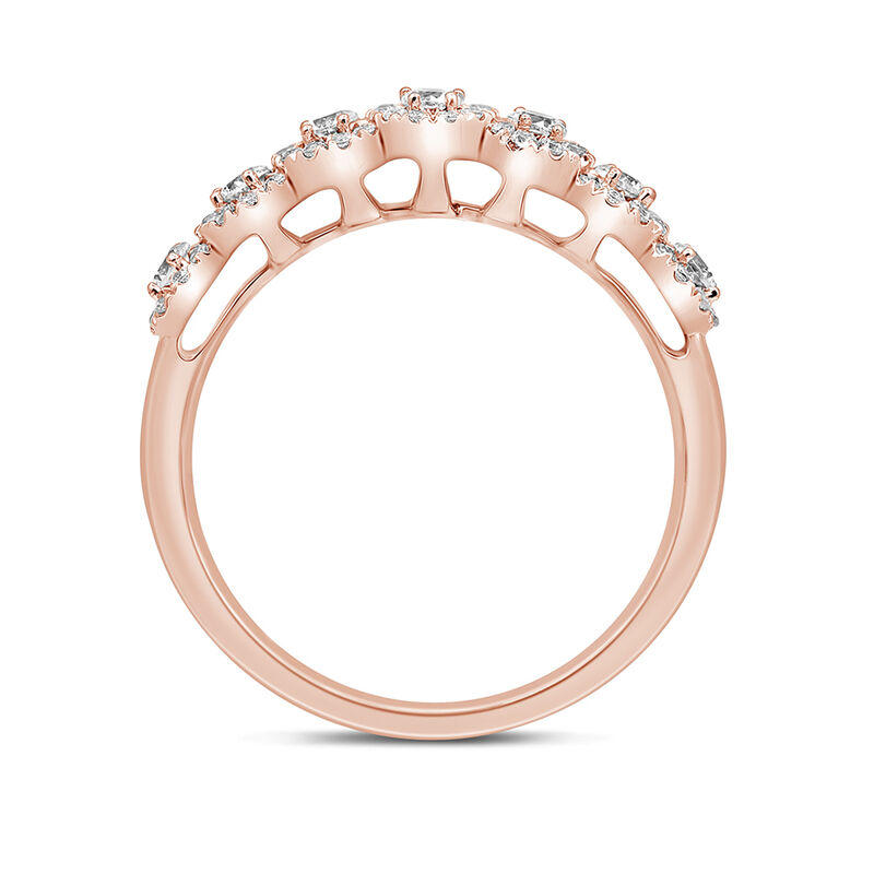 Diamond Anniversary Band with Seven Stones in 14K Rose Gold &#40;1/2 ct. tw.&#41;