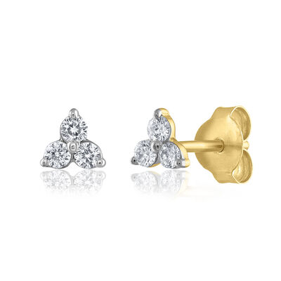 Diamond Earrings in 14K Yellow Gold (1/7 ct. tw.)