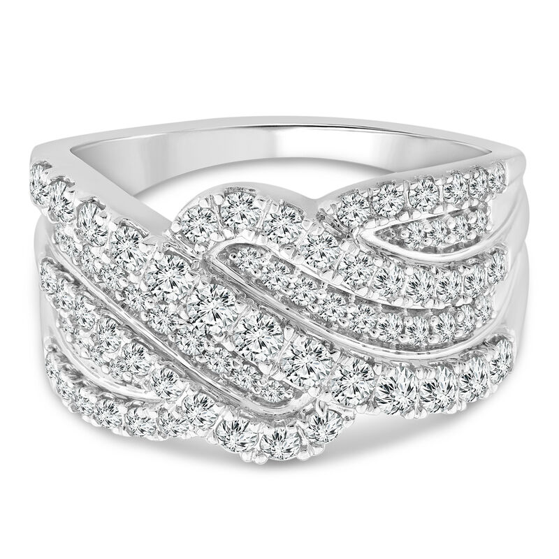Diamond Swirl Ring in 10K White Gold &#40;1 ct. tw.&#41;