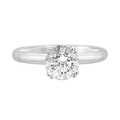 Lab Grown Diamond Round Solitaire Engagement Ring in 14K White Gold (1 1/2 ct.)