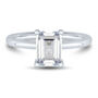 Lab Grown Diamond Emerald-Cut Solitaire 14K White Gold &#40;2 ct.&#41;