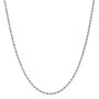 Glitter Rope Chain Necklace in 14K White Gold, 2mm, 18&rdquo; 