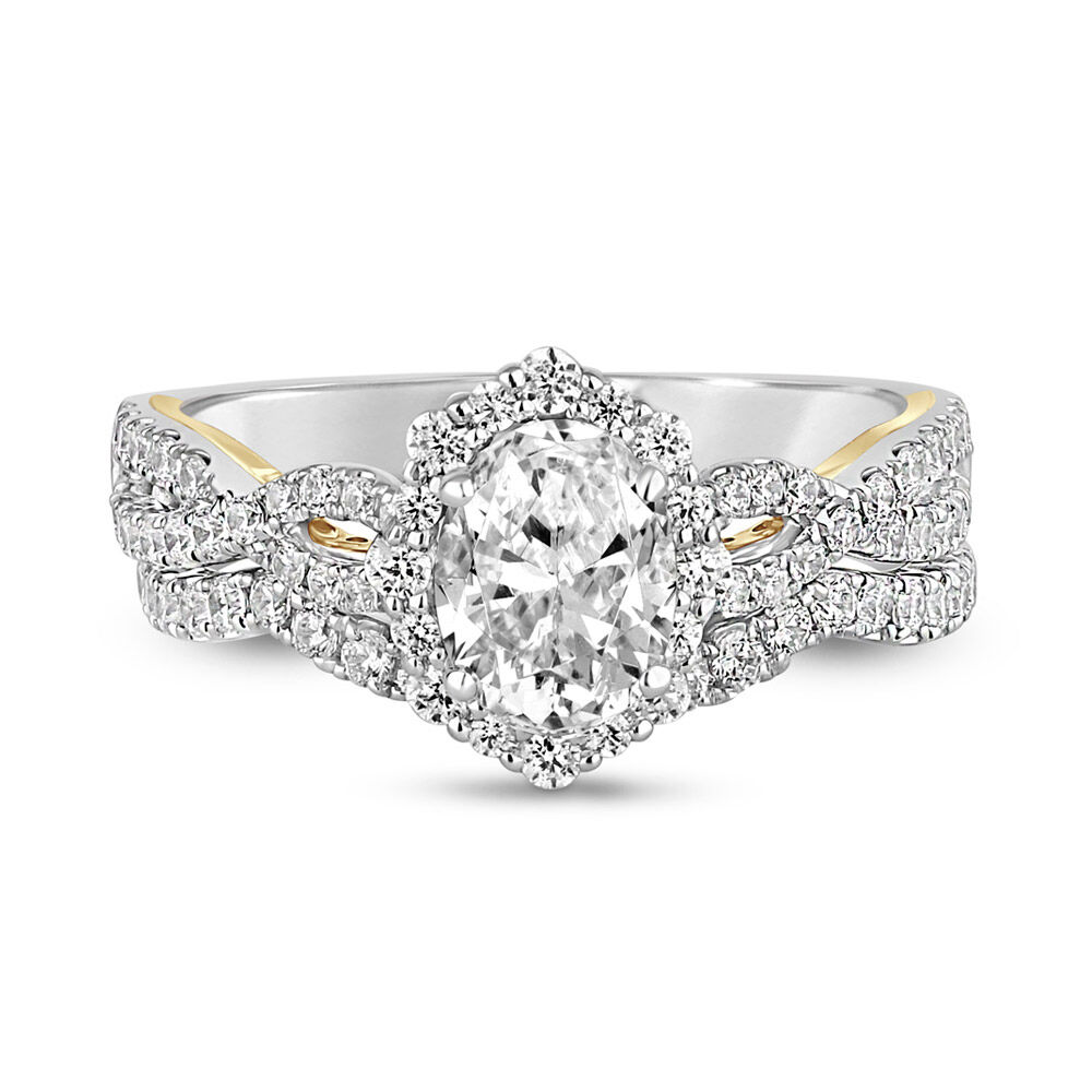 Moores Custom Made Vintage Style Halo Engagement Ring - Moores Jewellers