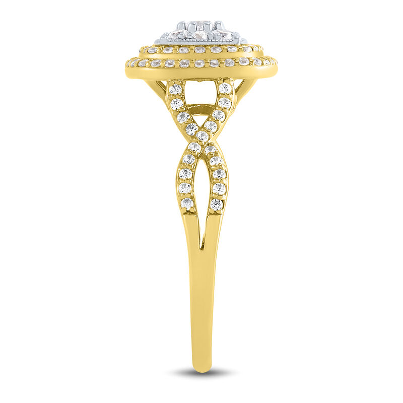 Diamond Engagement Ring in 10K Yellow Gold