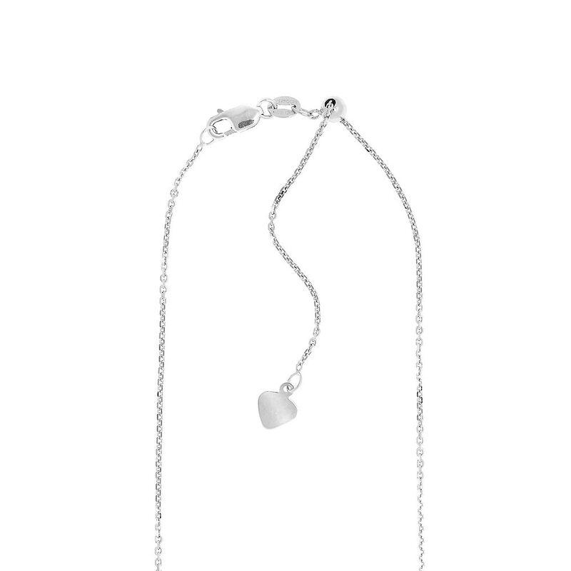 Adjustable Cable Chain in Sterling Silver, 22&quot;