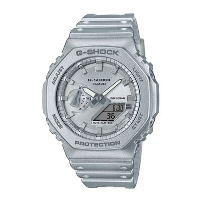 Forgotten Future Men's 2100-Series Analog-Digital Watch in Metallic Silver, 48MM