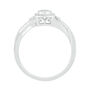 1/7 ct. tw. Diamond Halo Promise Ring in Sterling Silver