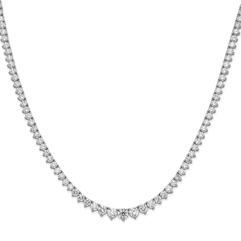6 ct. tw. Lab Grown Diamond Necklace in 14K White Gold