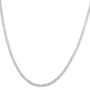 Solid Diamond-Cut Iced Chain in 14K White Gold, 3.1MM, 22&rdquo;