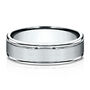 Men&rsquo;s Satin Wedding Band in 14K Gold or Platinum, 6MM
