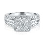 1 1/2 ct. tw. Multi-Diamond Engagement Ring in 14K White Gold