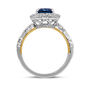 Eugenie Blue Topaz &amp; Diamond Engagement Ring in 14K White Gold &#40;3/4 ct. tw.&#41;