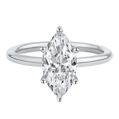 Lab Grown Diamond Marquise Engagement Ring Solitaire in 14K Gold (2 ct.)