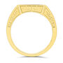Men&rsquo;s Signet Ring with Diamond Accent in 10K Yellow Gold