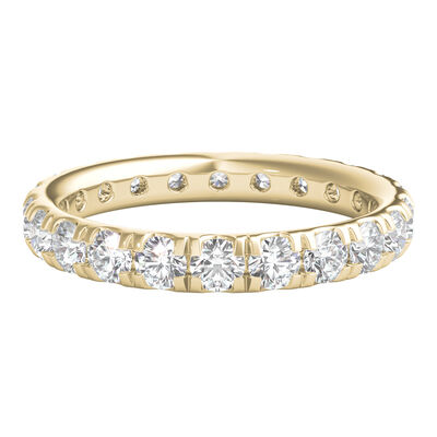 Lab Grown Diamond Comfort Fit Eternity Band in 14K Yellow Gold (2 ct. tw.)