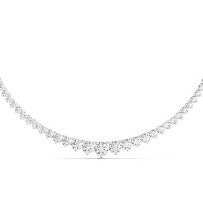 Lab Grown Diamond Riviera Necklace in 14K White Gold, 16” (20 ct. tw.)