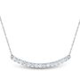 3/8 ct. tw. Lab Grown Diamond Bar Necklace in 14K White Gold