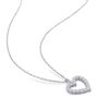 Moissanite Heart Pendant in Sterling Silver &#40;3/5 ct. tw.&#41;