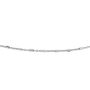 Diamond Cut Square Bead Necklace in Sterling Silver