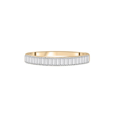 Diamond Baguette Vertical Bar Ring in 14K Yellow Gold (1/3 ct. tw.)