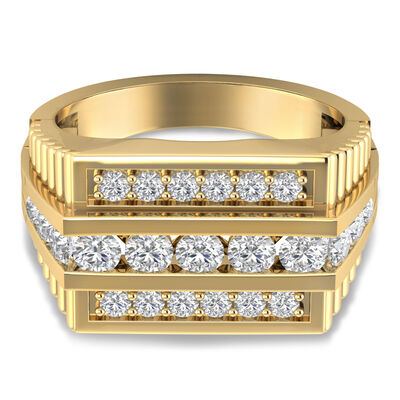 Men’s Diamond Ring in 10K Yellow Gold (1 1/4 ct. tw.)