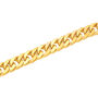 Curb Link Bracelet in Yellow Ion-Plated Stainless Steel, 10mm, 8.75&quot;