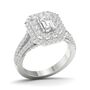 Bardot Emerald-Cut Lab Grown Diamond Engagement Ring in Platinum &#40;2 ct. tw.&#41;