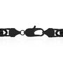Men&rsquo;s Curb Chain in Black Ion-Plated Stainless Steel, 24&quot;
