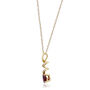 Ruby Pendant with Diamond Accents in 10K Yellow Gold