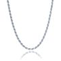Rope Chain in Sterling Silver, 20&quot;