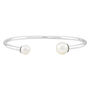 Sterling Silver Cuff with White Freshwater Cultured Pearl