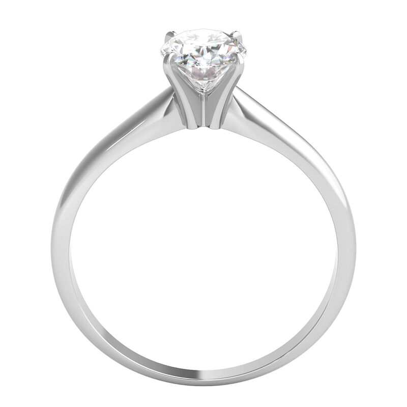 Oval Solitaire Diamond Engagement Ring in 14K White Gold &#40;3/4 ct. tw.&#41;