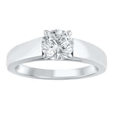 Wide Cathedral Semi-Mount Engagement Ring in 14K Gold, 4.1MM (Setting Only)