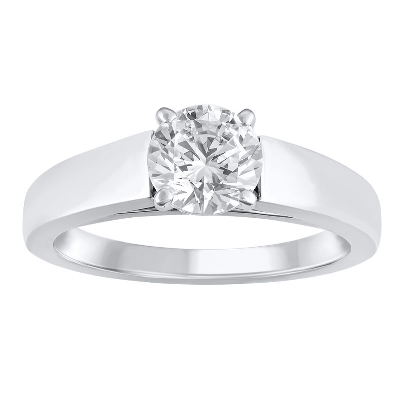 Wide Cathedral Semi-Mount Engagement Ring in 14K Gold, 4.1MM &#40;Setting Only&#41;