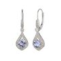 Tanzanite &amp; 1/5 ct. tw. Diamond Drop Earrings in 10K White Gold