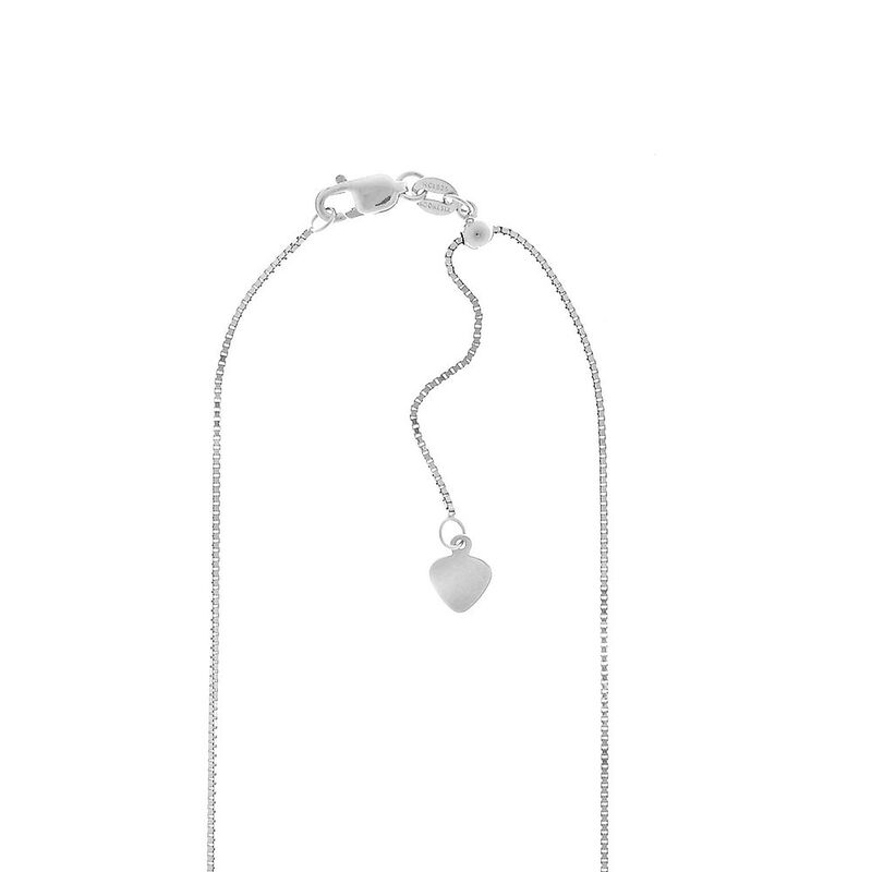 Adjustable Box Chain in Sterling Silver, 22&quot;