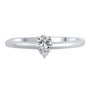 Lab Grown Diamond Pear-Shaped Solitaire Engagement Ring in 14k white gold &#40;3/4 ct.&#41;