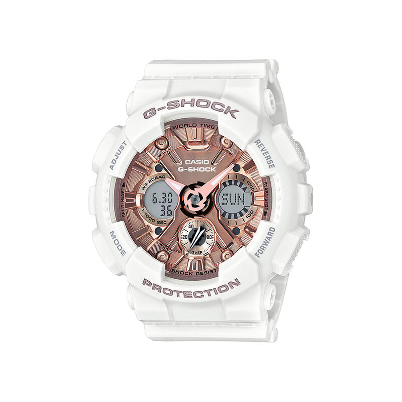 S Series Analog-Digital Women&rsquo;s Watch in White Resin